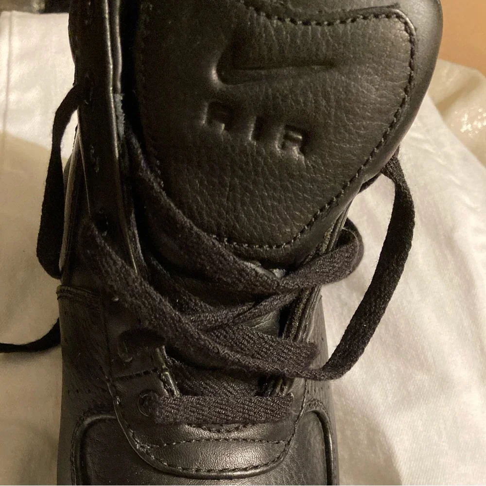 Nike Kids Black Leather Boots Nike Air Max Goadome ACG Triple BLK Leather Boots
